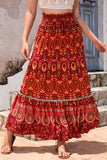 Layered Bohemian Maxi Skirt