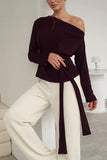 Off-Shoulder Long Sleeve Top