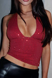 Sparkling Deep V-Neck Camisole