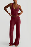 Ribbed Tank and Pants Set