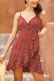 Floral Wrap Vacation Mini Dress