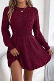 Knit Cable Sweater Dress