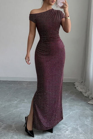 Off-Shoulder Evening Gown
