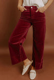 Wide-Leg Corduroy Casual Pants