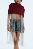 Fringe Hem Poncho
