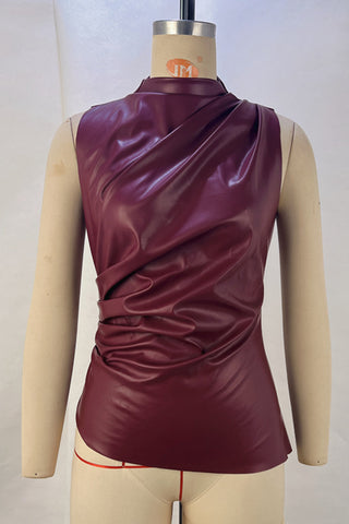 Sleek High-Neck Tank Top