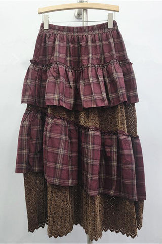 Layered Skirt with Ruffle Details