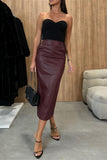 Sleek High-Waist Maxi Skirt