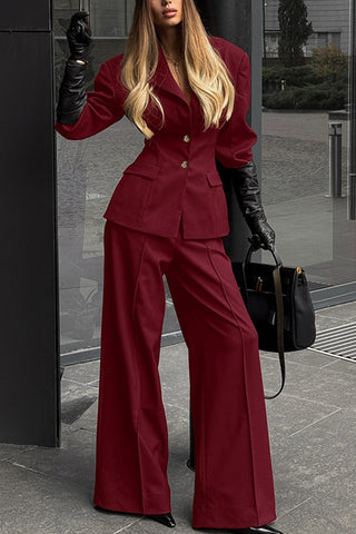Chic Tailored Two-Piece Pants Set