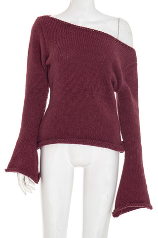 Off-Shoulder Knit Top