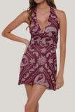 Halter Polka Dot Mini Dress