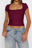 Square Neck Short Sleeve Tee