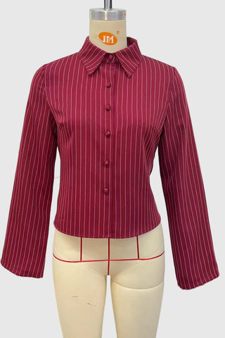 Striped Button-Down Shirt
