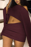 Elegant Wide-Sleeve Skirt Set