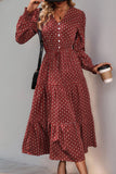 Button-Down Tiered Casual Dress