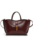 Elegant Tote Bag with Gold Accent