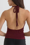 Halter Cutout Tank Top