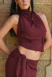Chic Knot Detail Sleeveless Top
