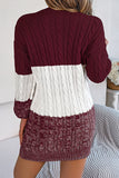 Knit Sweater Casual Mini Dress