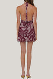 Halter Polka Dot Mini Dress