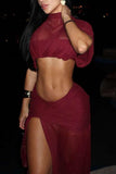 Stylish Two-Piece Skirt Set