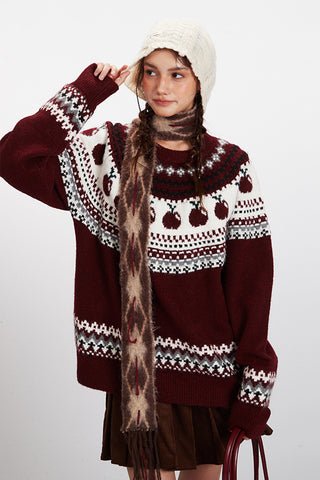 Nordic-Inspired Patterned Sweater