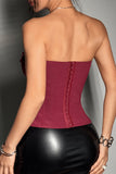 Chic Tie-Front Corset Top