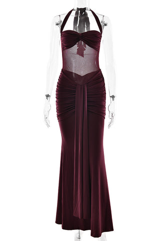 Halter Neck Evening Gown