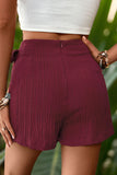 Wrap-Front Skort with Bow Accent