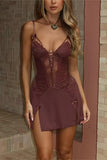 Lace-Up Casual Dress
