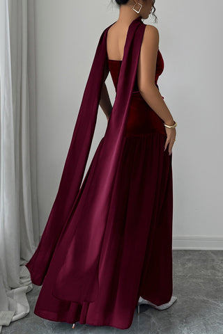 Elegant High-Neck Casual Dress