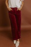 Wide-Leg Corduroy Casual Pants