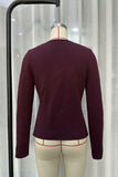 Button-Accent V-Neck Cardigan