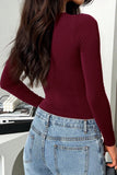 Long-Sleeve Fitted T-Shirt