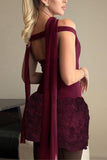 Elegant Off-Shoulder Evening Dress