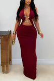 Cutout Detail Maxi Dress