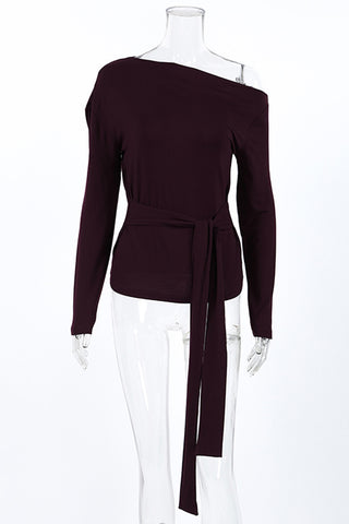 Off-Shoulder Long Sleeve Top