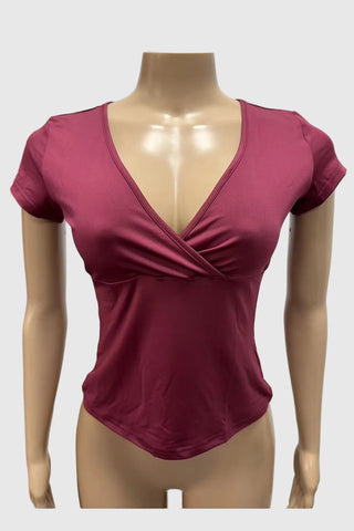 V-Neck Wrap T-Shirt