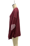 Elbow Patch Oversized Sweatshirt