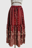 Elegant Paisley Maxi Skirt