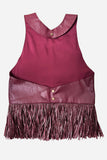 Fringe Hem Sleeveless Tank