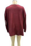 Elbow Patch Oversized Sweatshirt