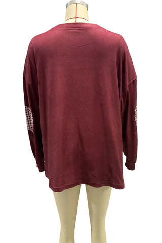 Elbow Patch Oversized Sweatshirt