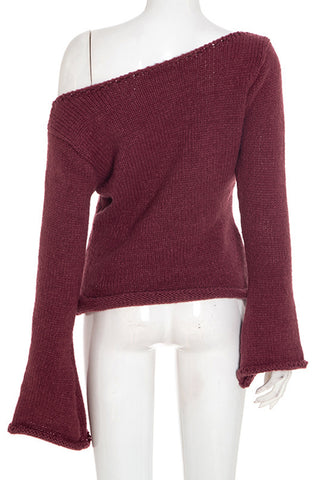 Off-Shoulder Knit Top