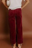Wide-Leg Corduroy Casual Pants