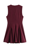 Bow-Tie A-Line Casual Dress