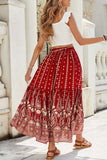 Elegant Paisley Maxi Skirt