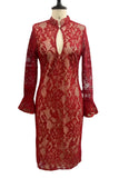 Elegant High-Neck Evening Dress