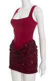 Sequin-Trimmed Night Out Dress