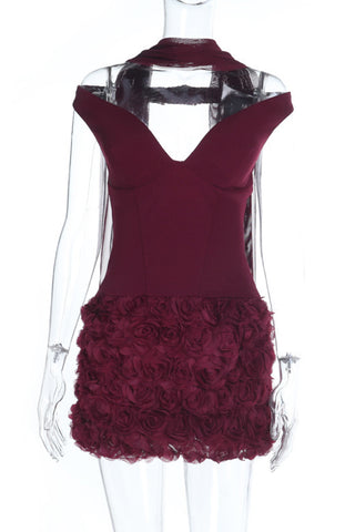 Elegant Off-Shoulder Evening Dress